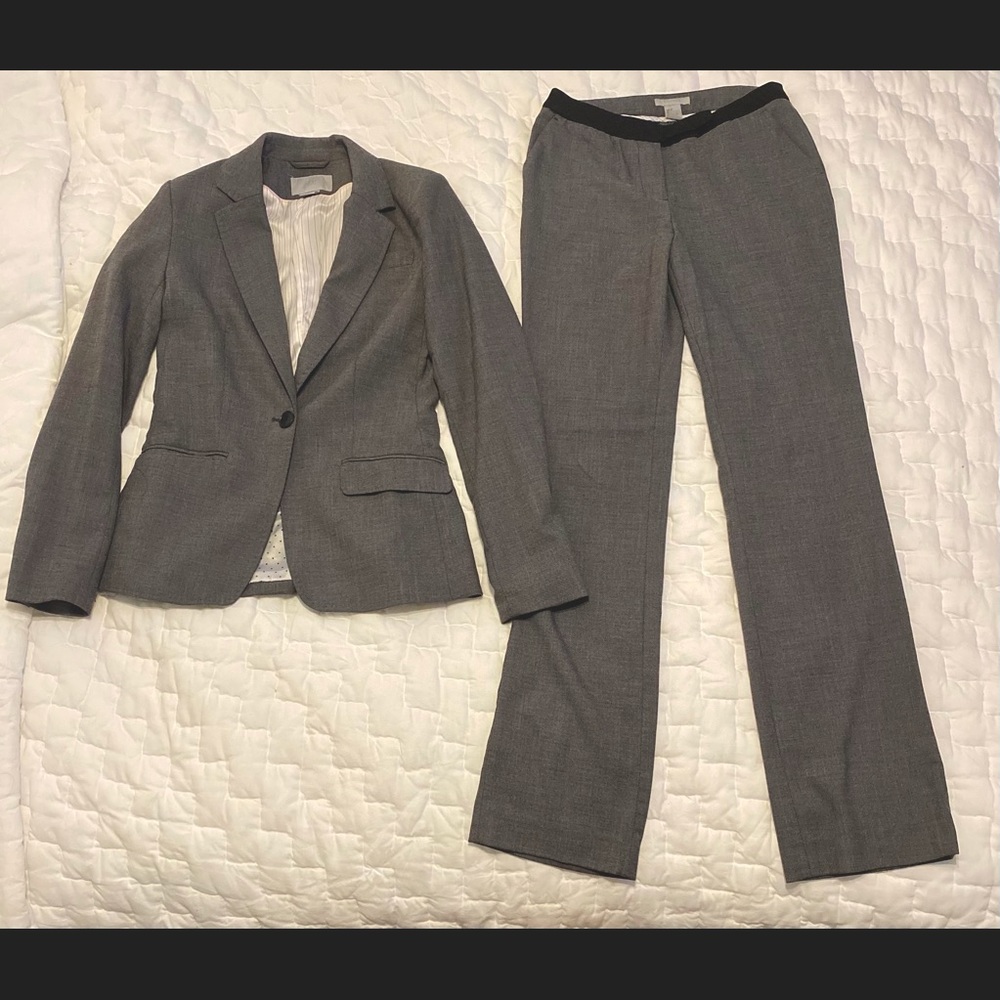 H&M Blazer and Pants - Grey - Size 4